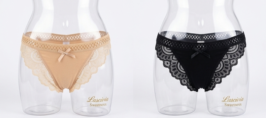 Lattice & Lace Coquette Panty Set trio