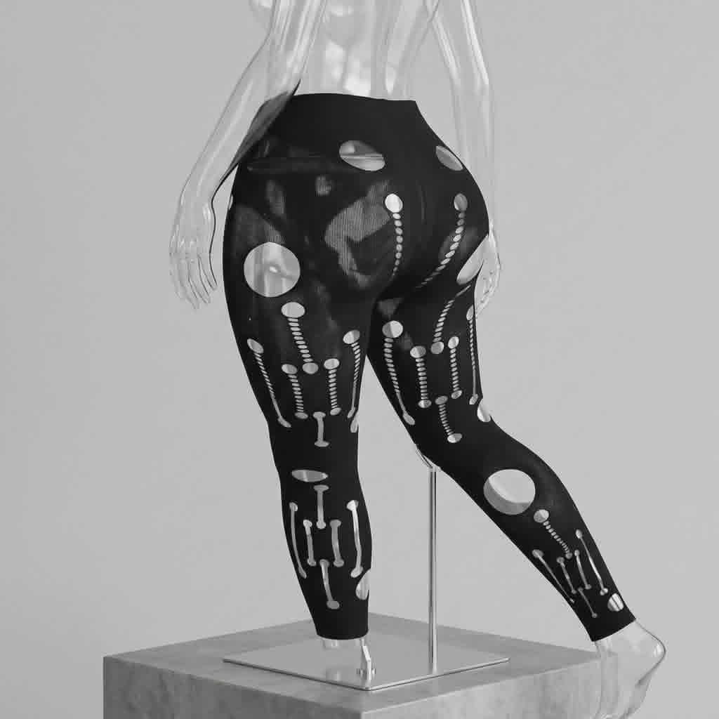 Sheer Cut-Out Tights – Bold & Artistic